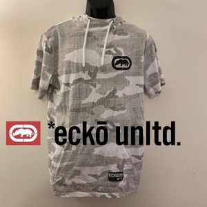 Ecko Unlimited Gray Camo Men's Shirt